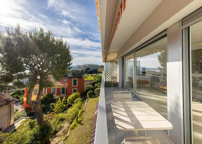 06db Magnificent Flat With Incredible View Mont Boron Apartmán *